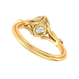 Gorgeous Elongated Cushion Moissanite Engagement Ring - Art Deco Solid Gold Beauty, Vintage Old Mine Cut Moissanite Ring