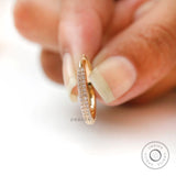 Unique Open Claw Wedding Band, Tiny Milgrain Open Spacer Ring, Delicate Moissanite Open Cuff Ring, Open Claw Pave Band Ring, 14k Gold Ring