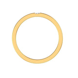 Wide men’s wedding band with baguette lab diamond