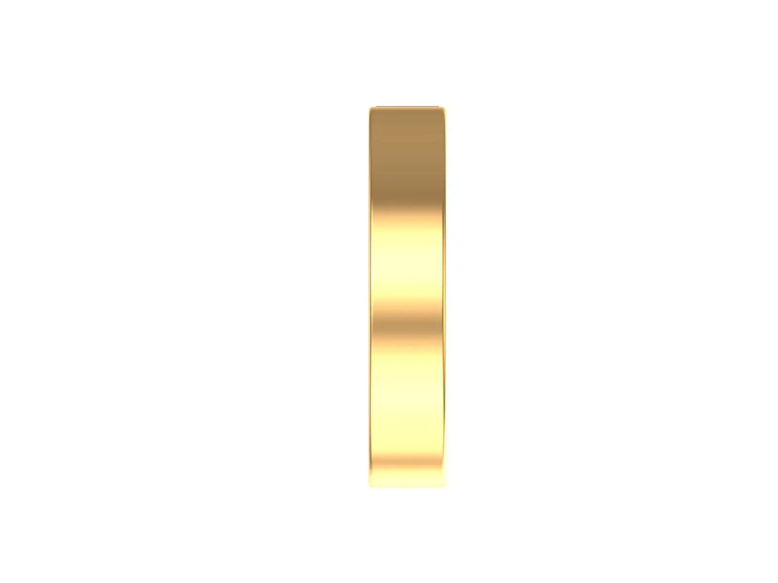 Side view of men’s baguette diamond wedding ring