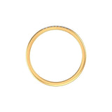 14K Gold Pave Open Cuff Ring, Unique Open Wedding Band Ring, Thin Minimalist Stacking Ring, Open Gap Spacer Ring, Matching Band For Women