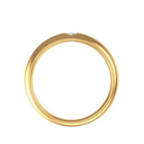 18K Yellow Gold Brilliant Pear Moissanite Gypsy Setting Wedding Band, Chunky,Wedding Band, Moissanite Ring Gold, Promise Ring for Women