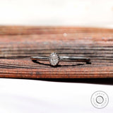 Minimalist Oval Engagement Ring, Milgrain Bezel Ring, Dainty Oval Ring White Gold, Stacking Ring Woman, Thin Ring Gold, Minimalist Jewelry