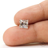 6.00 mm Square French Cut Moissanite Loose Stone, Antique Old Cut Loose Moissanite Stone For Custom Jewelry, Anniversary Gift