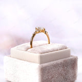 Marquise Diamond Engagement Ring, Marquise Lab Diamond Ring, Marquise Cluster Ring, Multi Stone Ring, Cluster Diamond Ring, 14k Gold Ring