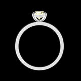 Pear Cut Champagne Moissanite Engagement Ring in 14K White Gold Christmas Gift 5 Prong Pear Shaped Solitaire Unique Ring For Her