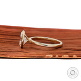 2 Ct Oval Lab Grown Diamond Bezel Engagement Ring in Yellow Gold Wedding Ring 2 Carat Oval Moissanite Ring Solitaire Oval Cut Promise Ring