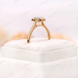 1 CT Brilliant Cut Cushion Lab Grown Diamond Engagement Ring, IGI Certified, Solitaire Ring Gold, Bezel Set Ring, 1 Carat Lab Diamond Ring