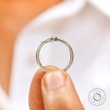 Minimalist Oval Engagement Ring, Milgrain Bezel Ring, Dainty Oval Ring White Gold, Stacking Ring Woman, Thin Ring Gold, Minimalist Jewelry