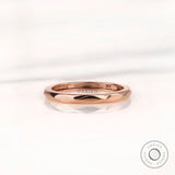 14K Solid Gold Hammered Glossy Wedding Band, Handmade Wedding Ring, Hammered Design, Handcrafted Wedding Band, Hammered Ring, Real Gold