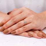 1 CT Brilliant Cut Cushion Lab Grown Diamond Engagement Ring, IGI Certified, Solitaire Ring Gold, Bezel Set Ring, 1 Carat Lab Diamond Ring