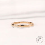 18k Solid Gold Thin Wedding Band, Stacking Ring, 1.6 mm Wedding Band, Dainty Minimalist Gold Band, Simple Plain Ring, Gift For Her