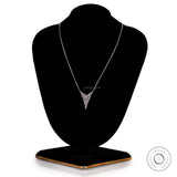 Contemporary Diamond Cluster Exclusive Necklace, Unique Falling Sparkling Nectar Pendant,  Lab Grown Diamond Waterfall Statement Necklace