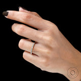 Unique Pave Setting Half Eternity Lab Diamond Wedding Band, Sparkling Round Stacking Band For Women, Diamond Matching Band For Custom Rings