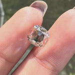 Old Mine Elongated Cushion Lab Grown Diamond Loose, Antique Shallow Cut, Off White