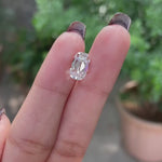 Antique Cut Elongated Cushion Moissanite Loose Stone, Old Mine Cut, Bar Culet