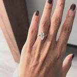 moval old mine cut lab diamond engagement ring euro shank video
