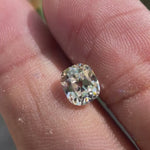 Elongated cushion old mine cut off white moissanite video