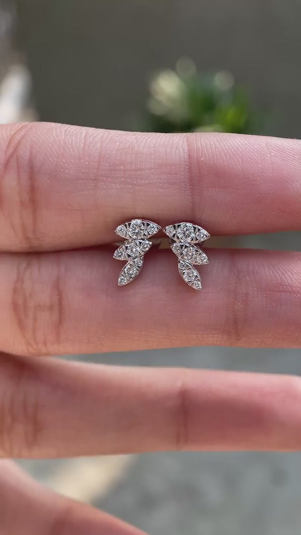 Symbolic angel wing fine jewelry earrings video