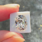 Vintage cut elongated cushion lab grown diamond loose