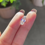 2.50 CT Antique old mine moval cut moissanite, colorless loose stone video