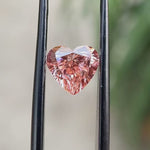 Heart cut pink lab grown diamond video 