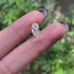 1.50 Ct Old mine cut oval moissanite, antique cut loose stone video