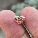 Vivid pink heart cut lab diamond 2 ct with brilliant sparkle