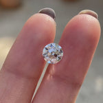 Vintage style round lab diamond 1.50 ct old European cut loose gemstone