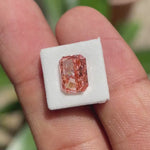 Rotating fancy pink radiant cut loose lab diamond video view
