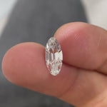 Antique moval cut lab grown diamond loose video