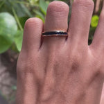 Channel set blue sapphire half eternity wedding band video