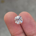 3 CT Old mine cut cushion lab grown diamond loose colorless diamond video