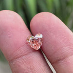 Heart shaped pink lab grown diamond video