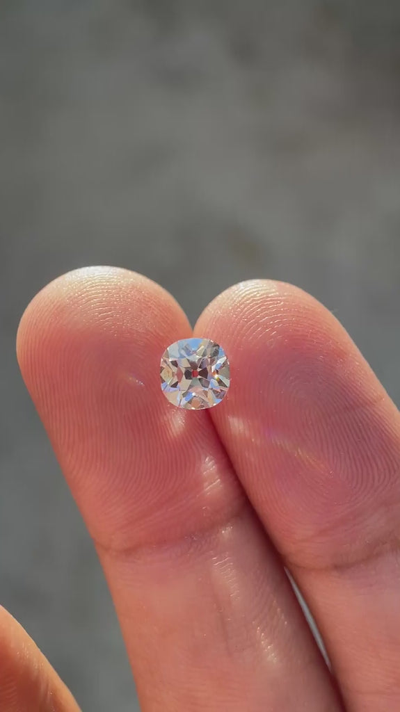 1.25 CT Old mine cut cushion lab grown diamond video