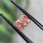 Fancy pink radiant lab diamond 1.70 ct loose stone