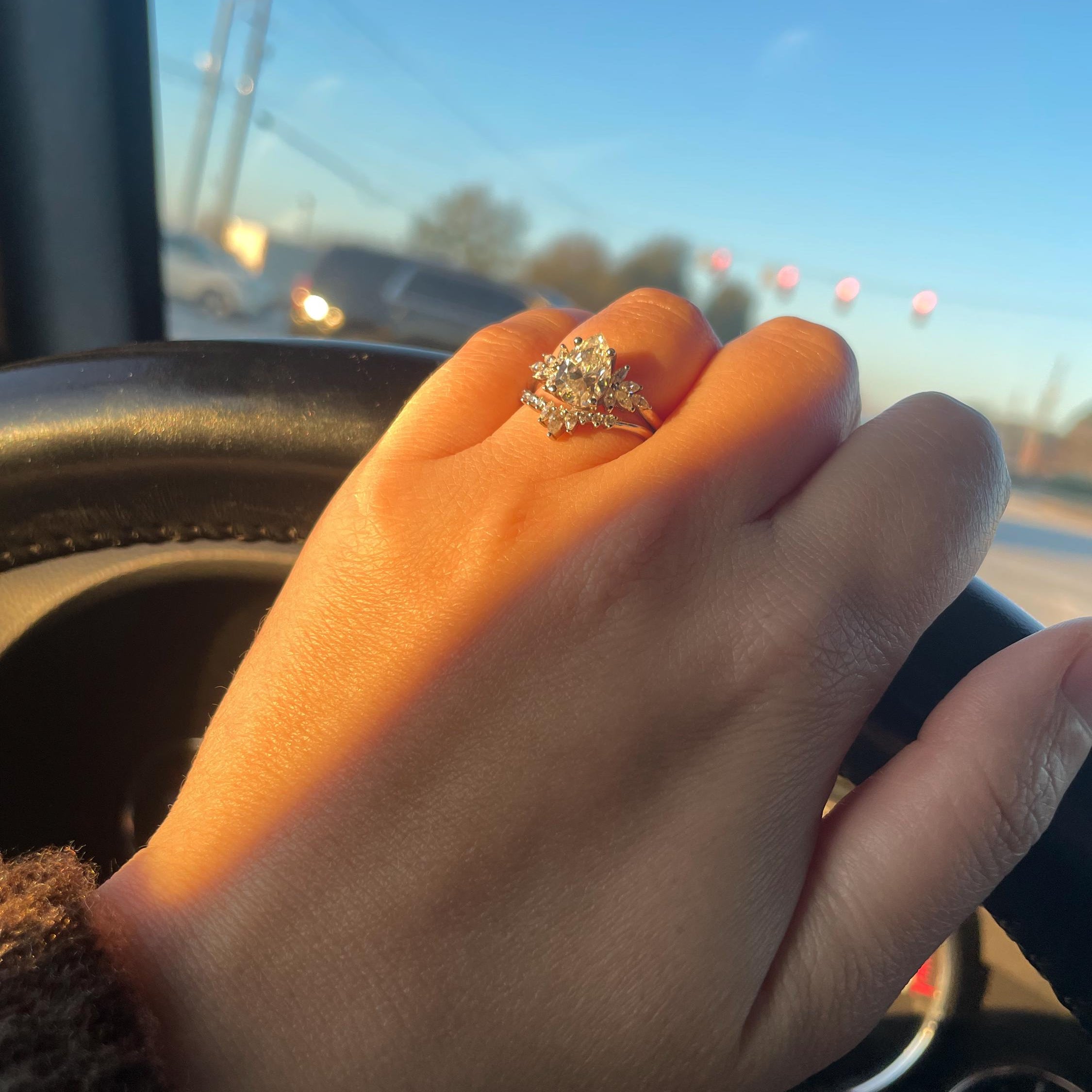 Customer photo of an Orbion ring, reviewed by Hanna on Etsy